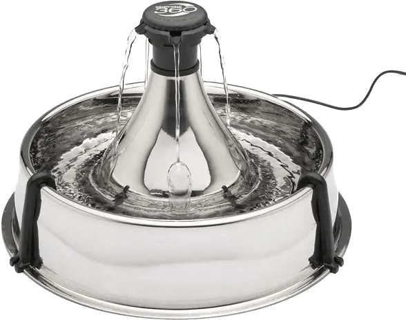 Fontaine en inox pour chat