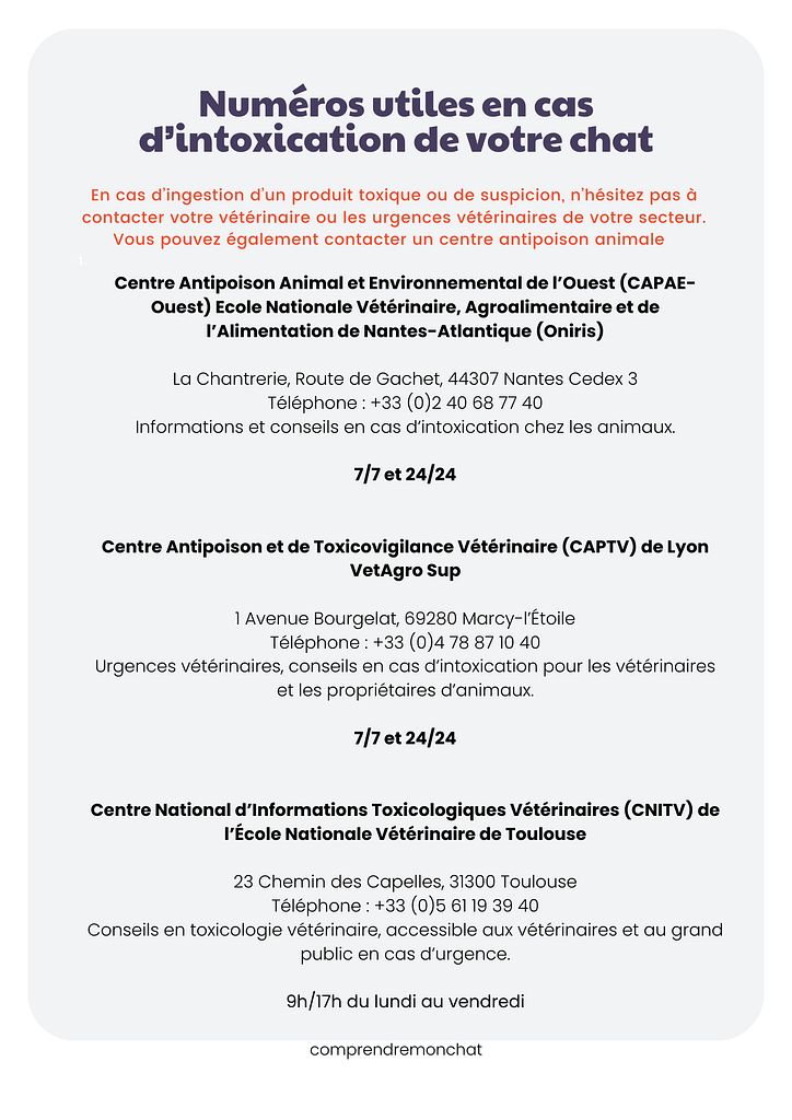 PRÉVENTION INTOXICATION.zip - Numéros utiles